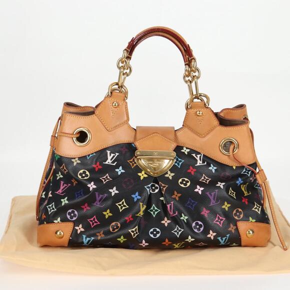 LOUIS VUITTON Monogram Multicolor Ursula Tote Bag Black M40124 - Picture 12 of 16